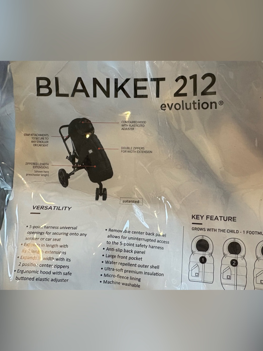 7 A.M. Enfant Blanket 212
Evolution Stroller Cover - Taupe/Plum - Picture 4 of 4